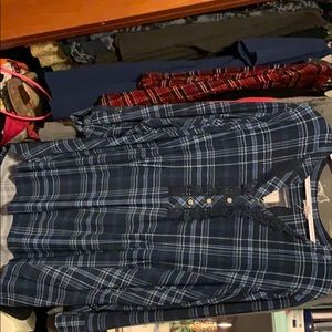 Popover plaid with lace